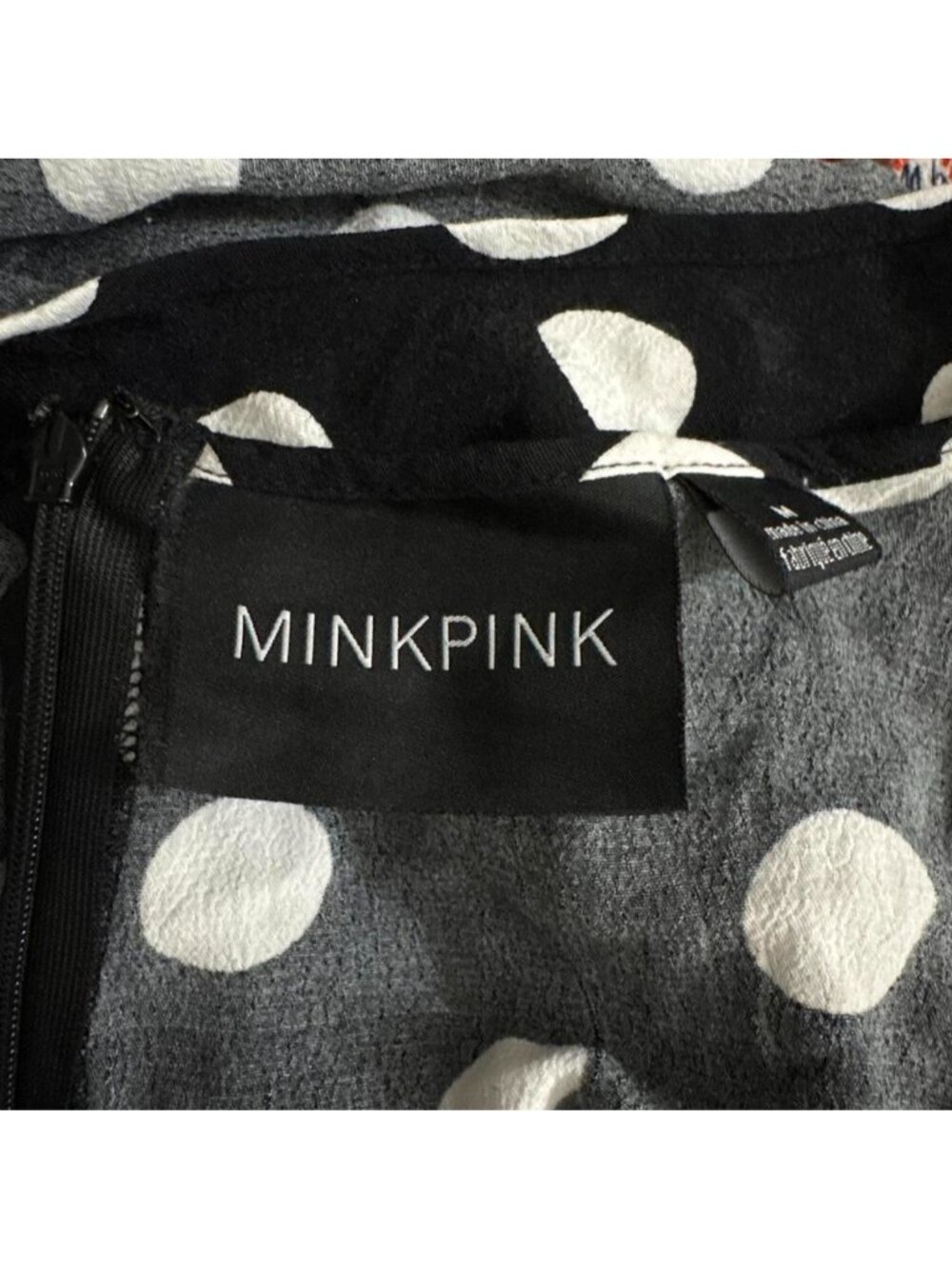 MINKPINK black and white polkadot babydoll dress - Picture 5 of 5